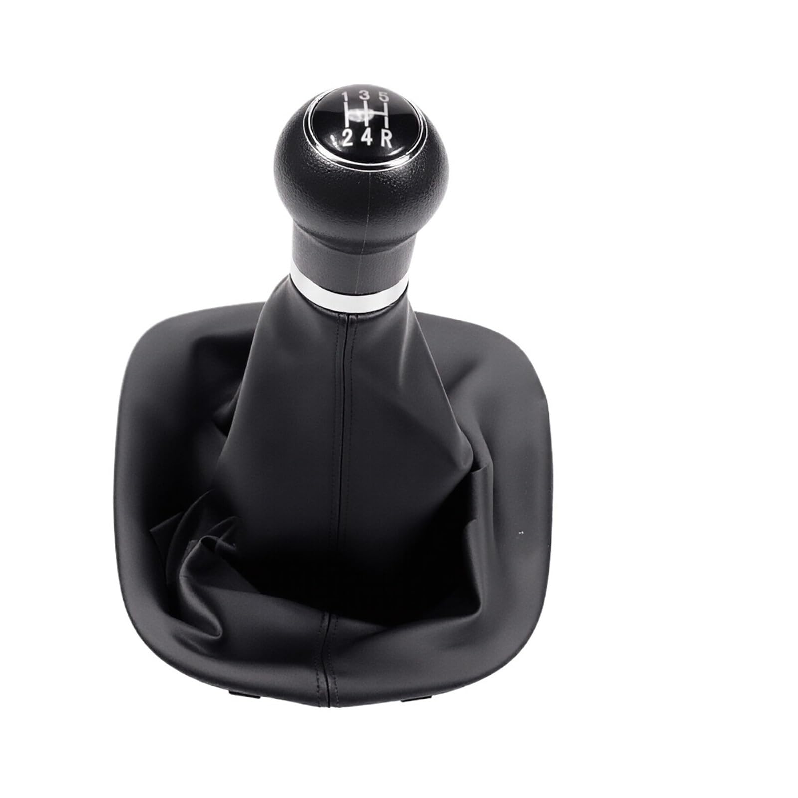 Qmtvfsrh Black 5 Speed Car Gear Shift Knob For Vw For Passat For B5 For B5.5 1997-2005 5 6 Speed Manual Gear Shift Knob Lever Shifter Stick With Gaiter Boot Cover Black Abs(Black 5 Speed)