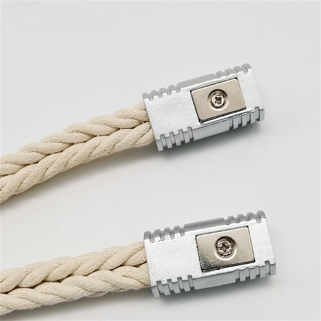 Curtain Bandage Cute Magnetic Buckle Free Punching Bedroom Living Room Soft Decoration(C)