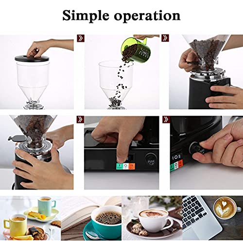 ywewsq Molinillo De Café Eléctrico con 19 Configuraciones De Molienda, Fresadora De Grano De Café De Gran Capacidad De… - Imagen 8