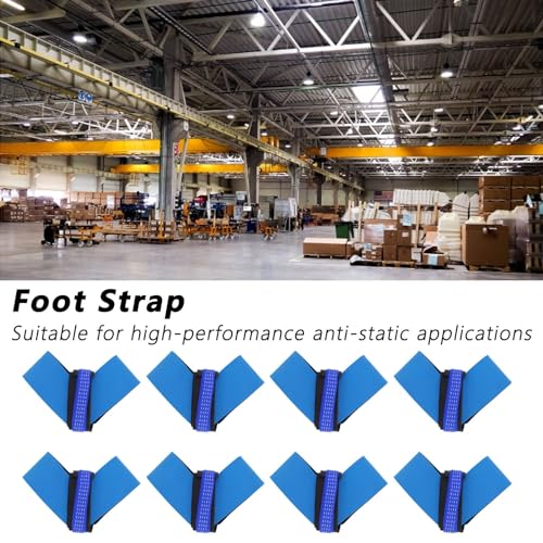 Image of 10Pcs Anti Static Foot Wrist Strap,Blue Synthetic Rubber Band Workshop Accessories JWD001, Grounding Shoes Straps,Synthetic Rubber Foot Strap for Earthing,Working Static Discharge