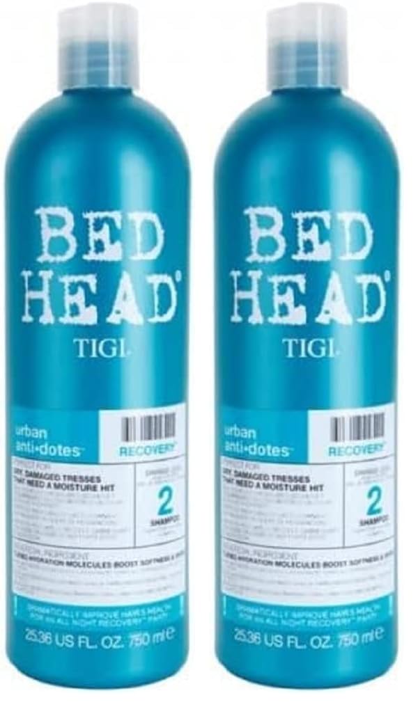 Bed Head by TIGI Urban Antidotes Recovery Shampoo für trockenes Haar, 750 ml (2er Pack)