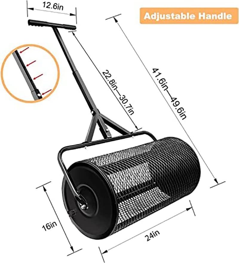 Esparcidor de abono y compost 27x12.5 pulg miniatura 6