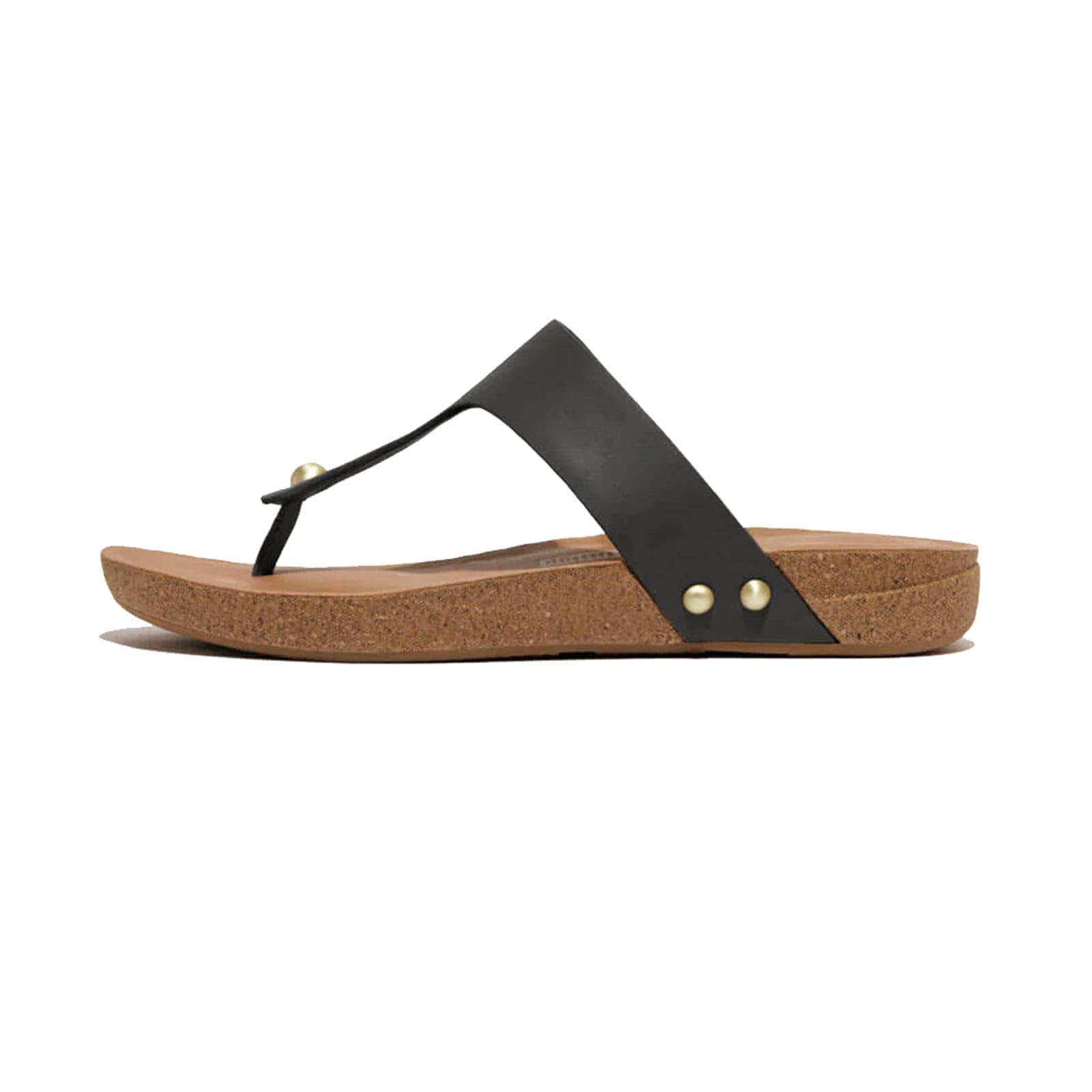 Fitflop iQUSHION LEATHER TOE-POST SANDALS