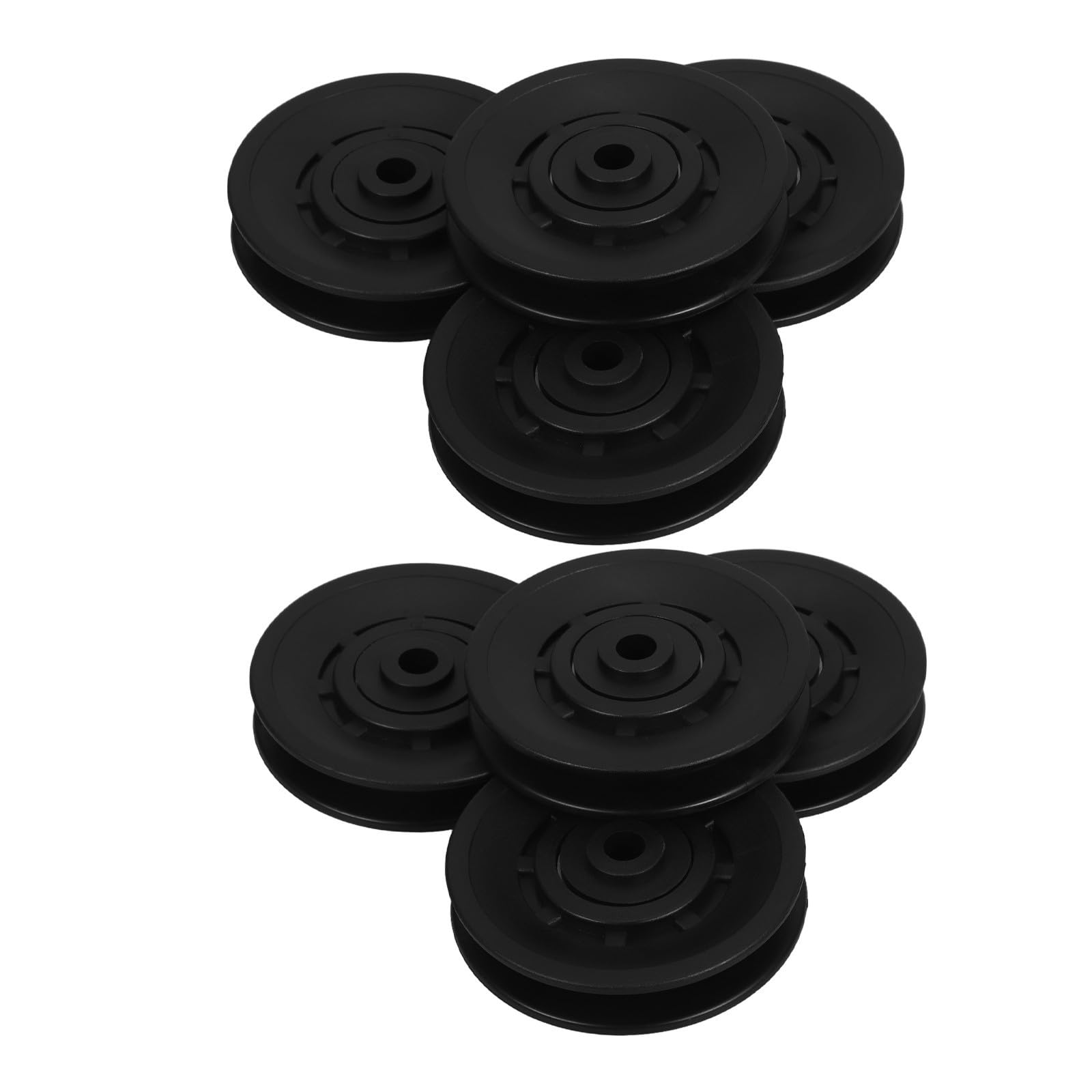 Toddmomy Polea de Gimnasio Cojinete de Nailon Pa6 Resistente al Desgaste Ruido, Paquete de 8 Piezas para Sistema de Poleas y Equipos de Fitness
