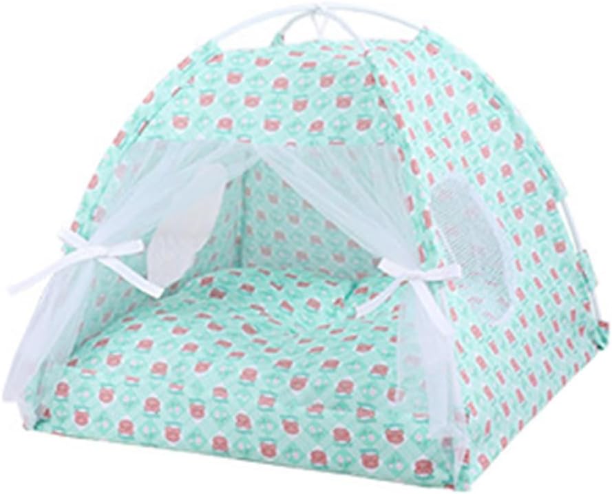 Removable Foldable Pet Tent with Sheer Curtain Dogs Camping Teepee for Outdoor Tent Dogs Waterproof Skidproof Bottom