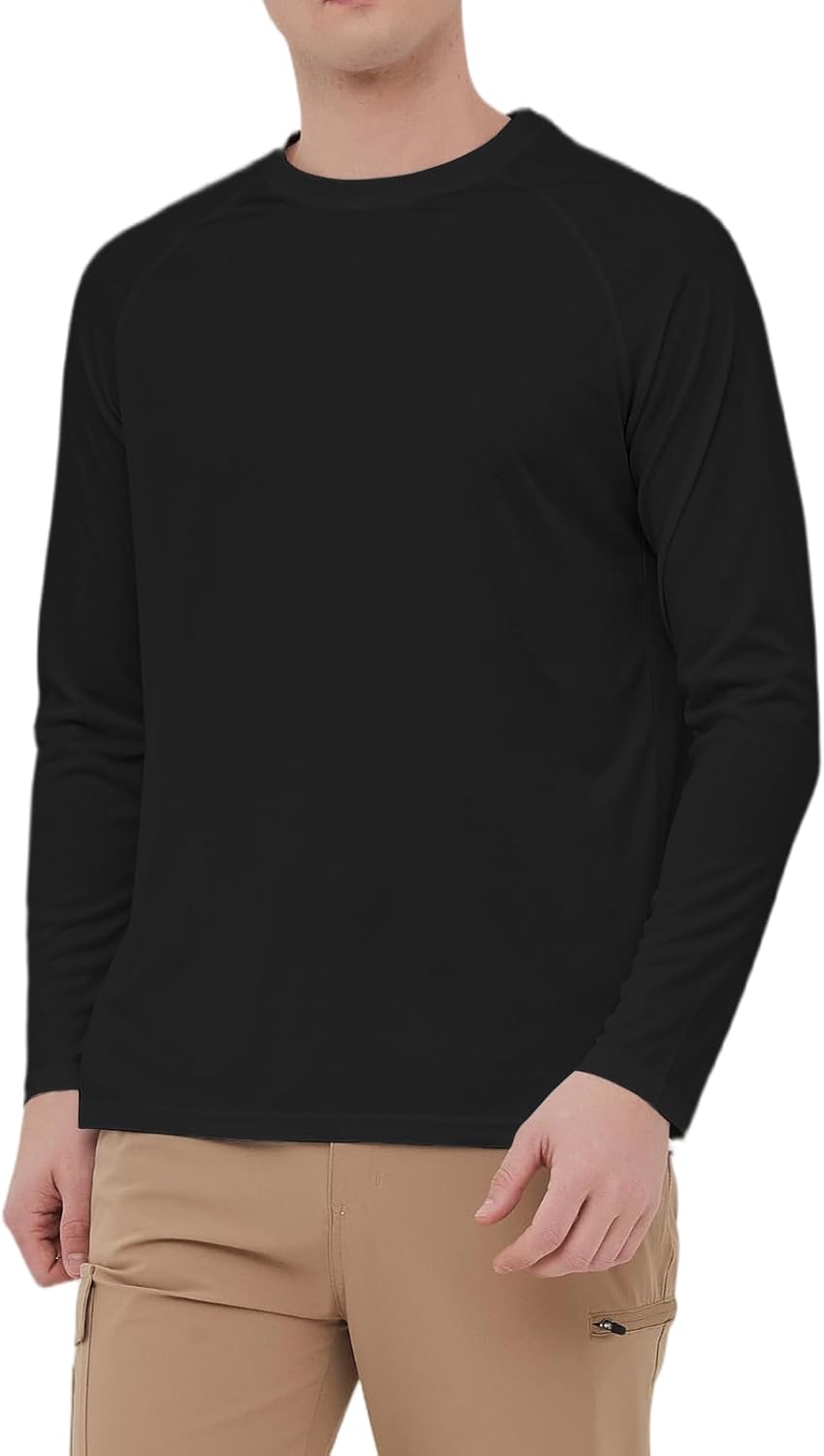 HYCOPROT Men's Rash Guard Shirts UPF 50+ Sun Protection Fishing Shirts for Men UV Long Sleeve Quick Dry Swim Shirt Running - Image 8