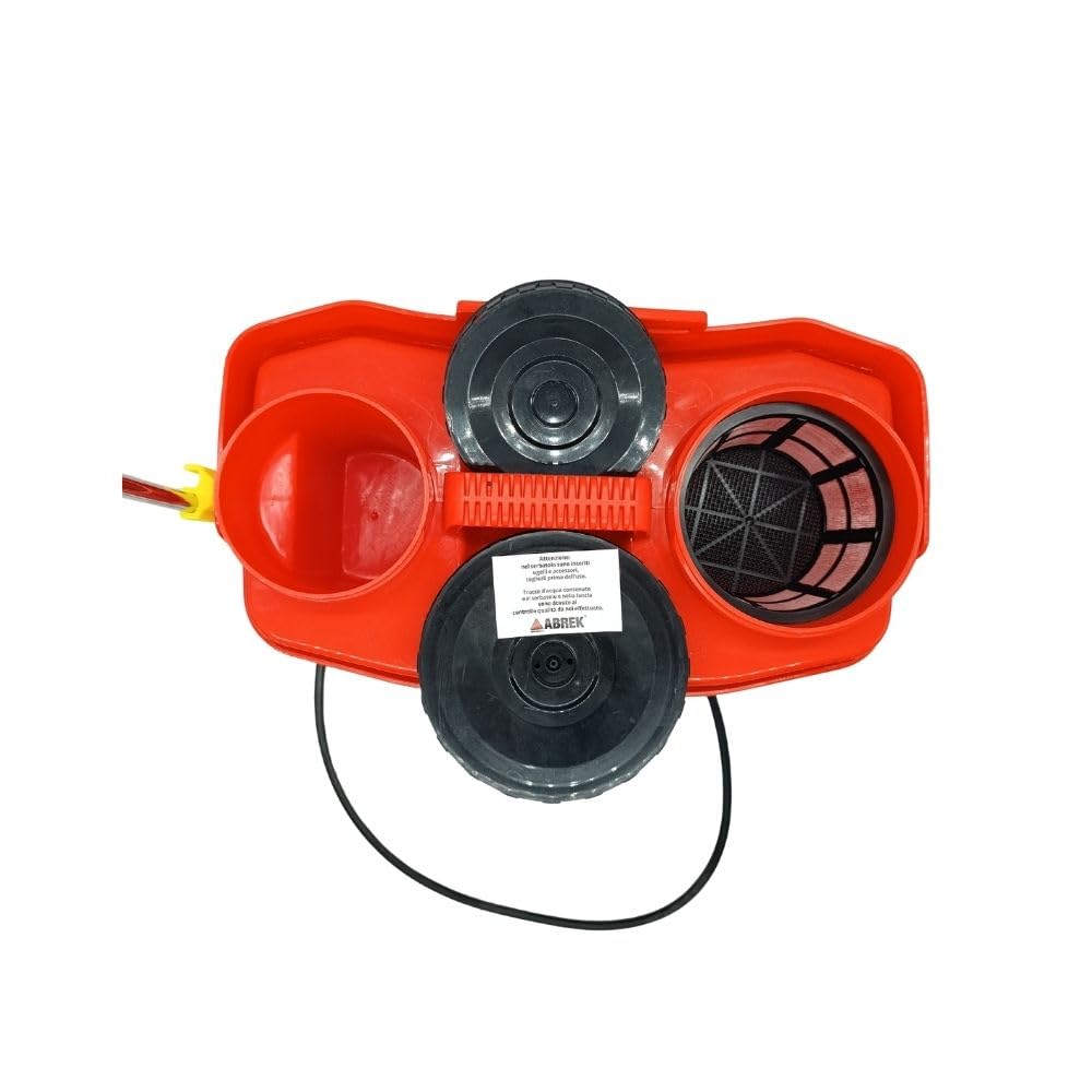 ABREK Pompa a Zaino Elettrica a Batteria Litio 16 Litri per Diserbo e Irrorazione Pompa Irroratrice con Fusibile, Lancia telescopica Plastica, Barra Diserbo e Ugelli Inclusi | Batteria al Litio, Kit Ugelli e Barra Diserbo Inclusi, Comfort a Zaino Ergonomi