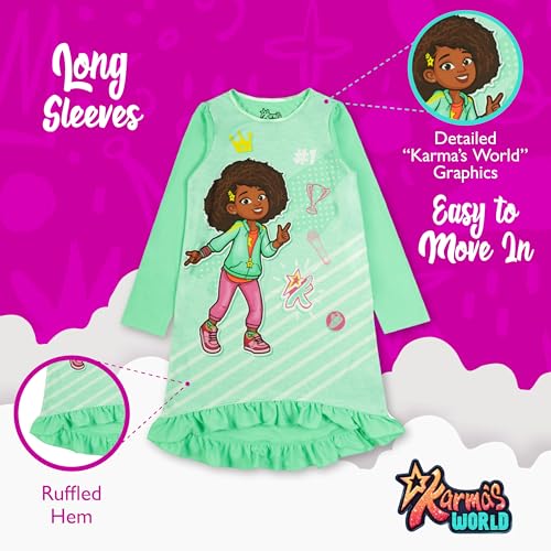 Karma's World Girls' Nightgown, Soft & Cute Pajamas for Kids4
