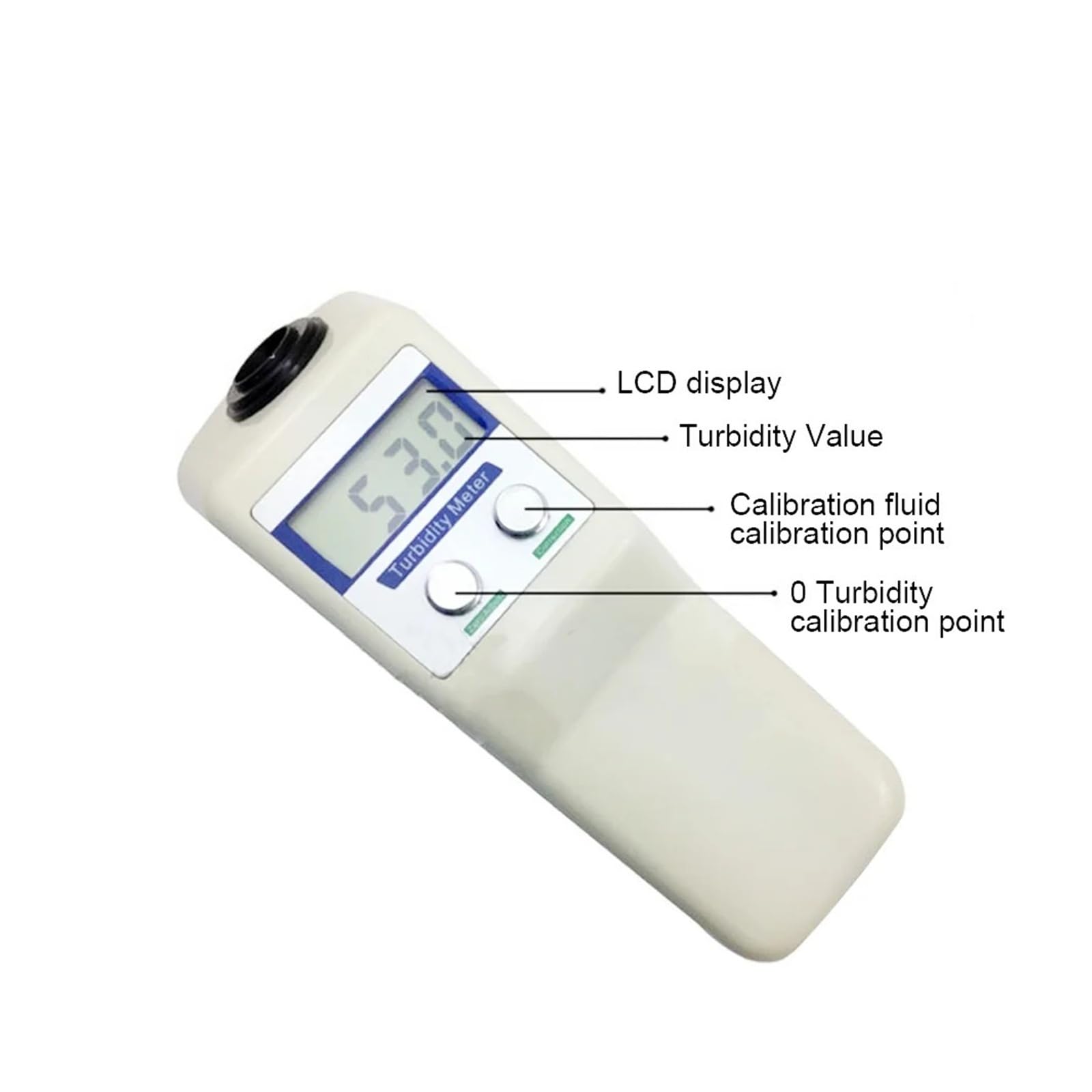 Digitales Trübungsmessgerät 0-20 NTU Wasserqualitätsprüfer mit hintergrundbeleuchtetem Display, elektronisches Turbidimeter für genaue Konzentrationsüberwachung im Wasser