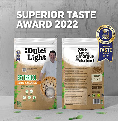 Erythritol Zero Zoetstof 1kg 100% Natuurlijk 0 Calorieën DulciLight | Ideaal voor Keto Diëten | +5 Zakjes Bruine Zoetstof Gratis | Suikervervanger | Geniet zonder Schuldgevoel - Image 6
