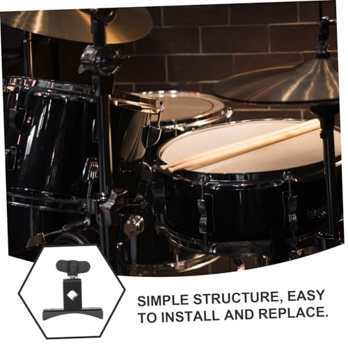 Abrazadera para aro de batería YARNOW, abrazadera para tambor, soporte para pandereta y brazo de montaje para kit de percusión miniatura 6