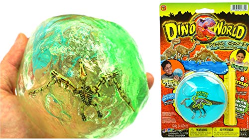 JA-RU Magic Slime Dig a Dinosaur Toy Dino World (Pack of 1 Assorted) Soft Inflatable Novelty New Slime for Kids Party Favor Jurassic Dinosaur Digging Toy. Item #1735-1A