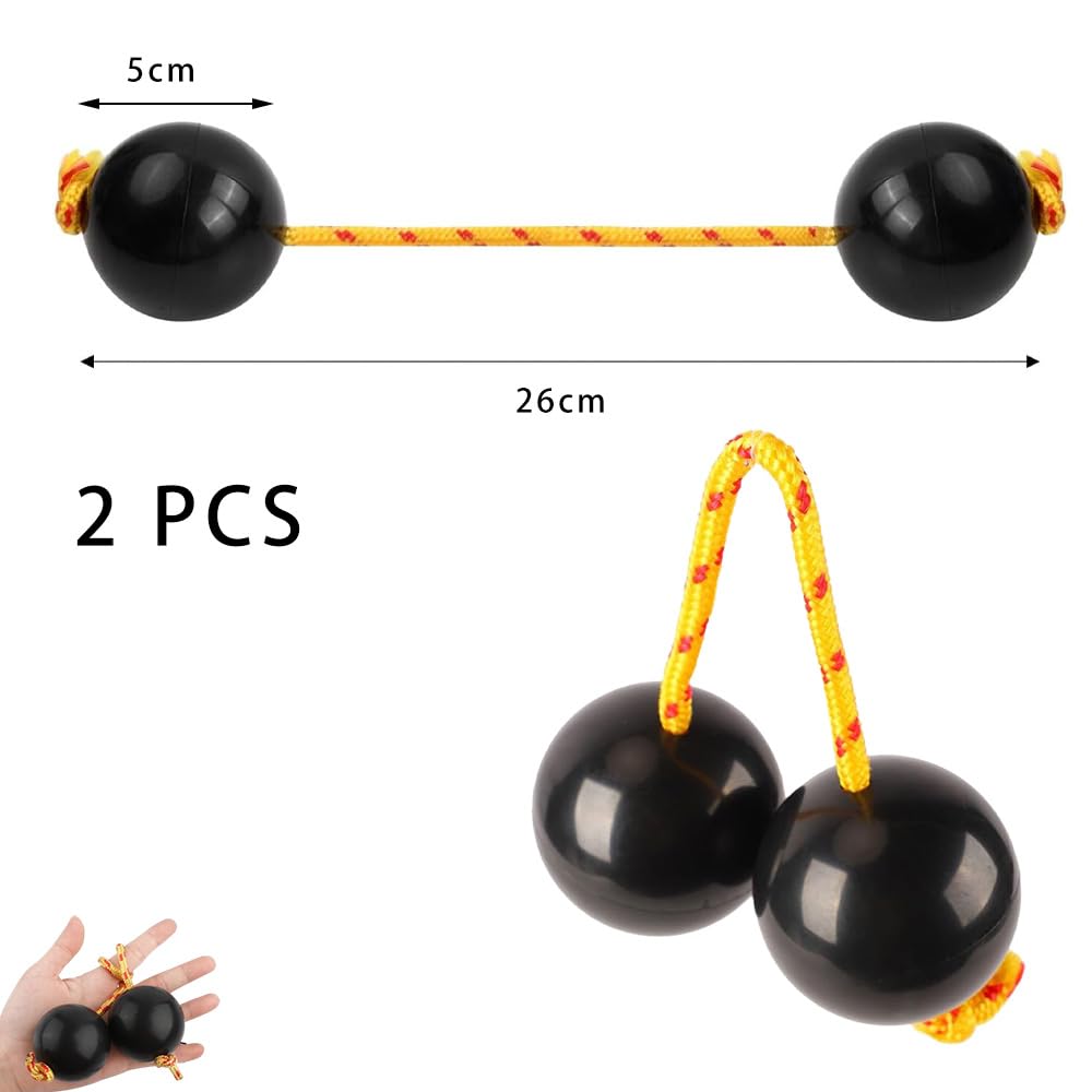 2 Paires Kashaka Aslatua Shakers Classique Africain Aslatuas Rhythmic | Ball Kashaka Percussion à la Main pour Enfants Adultes Fêtes Cours de Musique