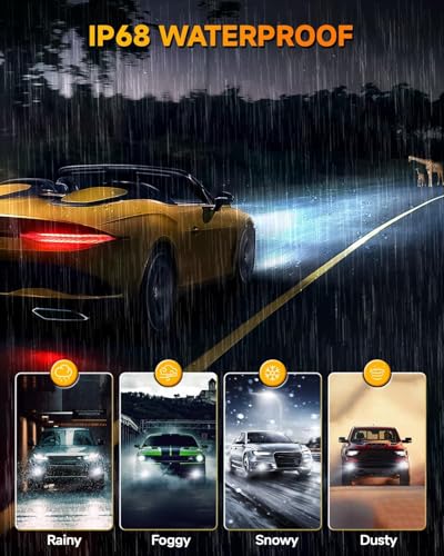 Image of Termitor Upgraded H11 /H9 /H8 9005 /HB3 Light Bulbs Combo, ๐๐๐,๐๐๐๐๐ ๐๐๐๐๏ผ
Brighter 6500K White Super Bright, 1:1 Mini Size Fog light with Cooling Fan, CANBUS Ready Plug & Play,Pack Of 4