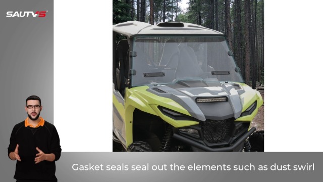 Amazon.com: SAUTVS Hard Coat Poly Vented Clear Full Windshield for