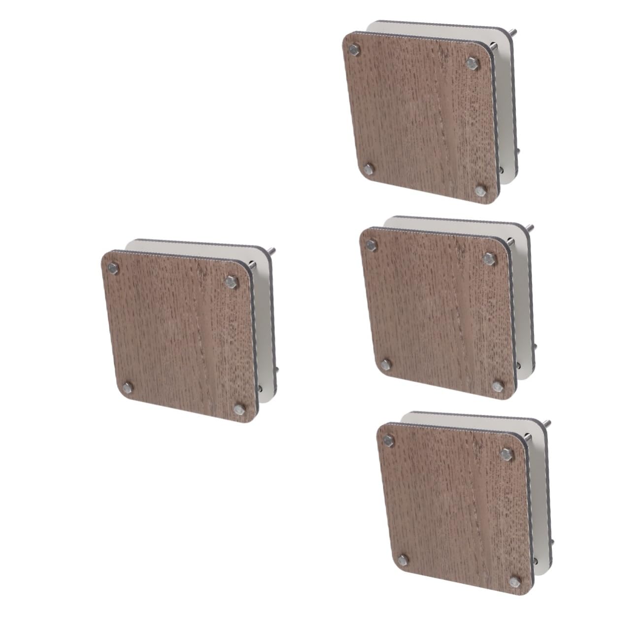 Housoutil 4 Sätze Pflanzenpresse Set Diy Blumenpresse für Getrocknete und Pflanzen Holz Blumenpressen Kit für Bastelprojekte für Weihnachten und