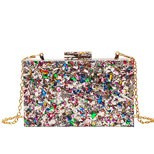 Image of LETODE Acrylic Clutch Bags Purse Perspex Bag Handbags for Women