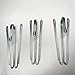 60 pcs Stainless Steel Curtain Hooks Drapery W Shape Hook Stainless Curtain Pleat Tape Hooks