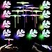 Herefun Hélicoptères Jouets Volants, 10pcs Jouets LED Lumineux + 10pcs Helicoptere Lumineux, Élastique Powered Heli Shot Shot, Enfants Mousse Avion Planeur pour Garçon Fille Anniversaire des Enfants