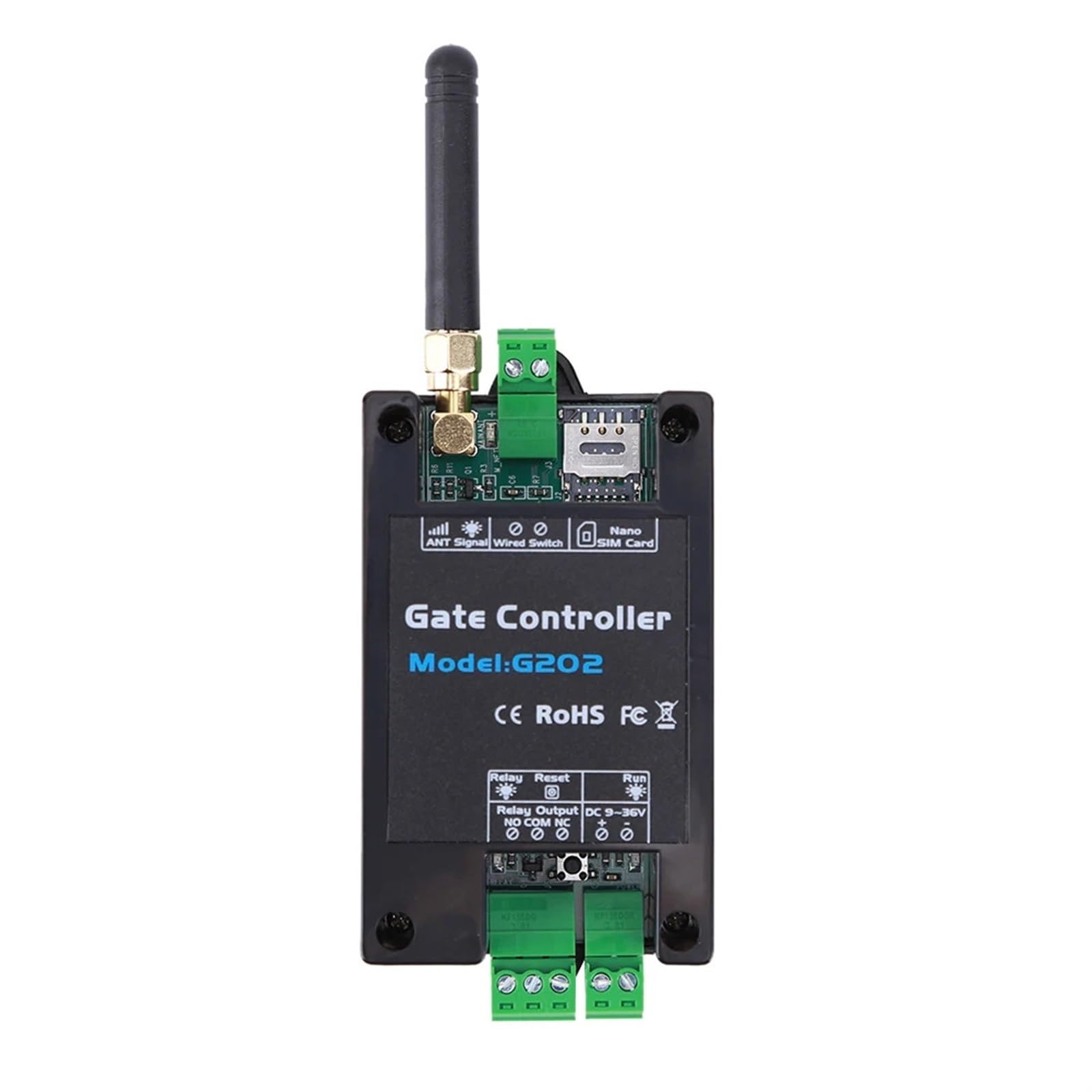 G202 GSM 2G/4G relé de apertura puerta controlador WiFi 12V acceso remoto for persianas puertas garaje para Seguridad Eléctrica(GSM 4G)