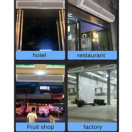 Luchtgordijn Luchtgordijn Voor Binnen Commercieel Geluidsarm Natuurlijke Wind Verstelbare Windrichting Roestvrij Metalen… - Image 5