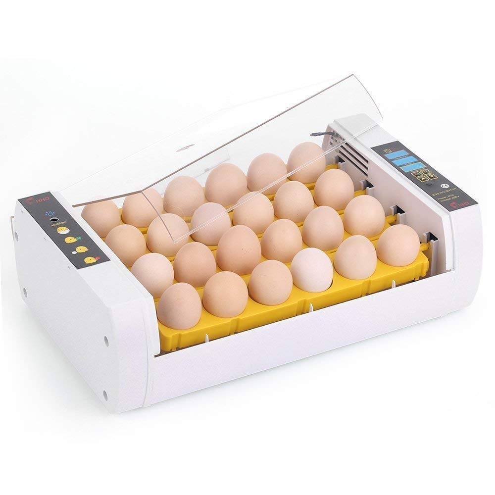 Egg Incubator Digital 24 Eggs Hatching Machine Automatic Egg Turning Temperature Control Poultry Hatcher for Chicken Duck Quail Birds 110V