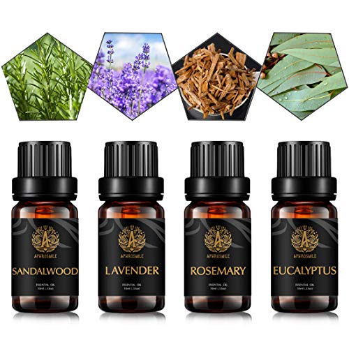 Sándalo Lavanda Romero Eucalipto Aceite Esencial 100% Puro Orgánico Aromaterapia Aceite 10ml / 0.33Oz