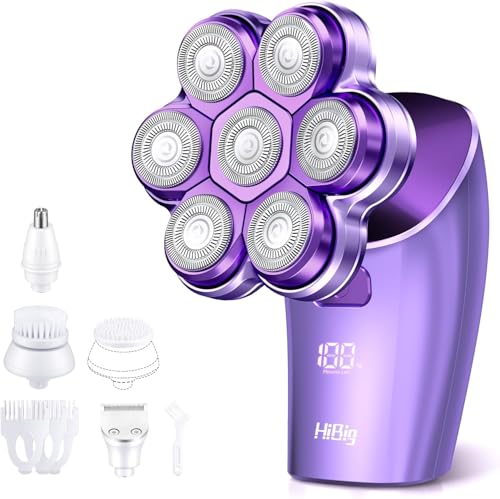 Electric Razors for Women Legs : 5-in-1 Rechargeable Body Shaver, 7D Wet & Dry Bikini Trimmer, IPX7...