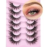 Fox Eye Lashes Wispy Faux Mink Lashes Volume Fairy Cat Eye Lashes That Look Like Extensions Spiky Fake Eyelashes Natural Look