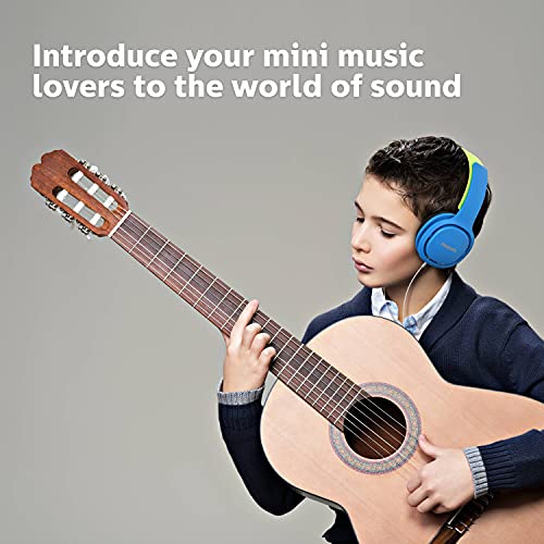 Philips Coolplay Kids On-Ear Headphones - 85Db Volume Limiter - Safer Hearing (Shk2000Bl), Blue & Green #TOP2