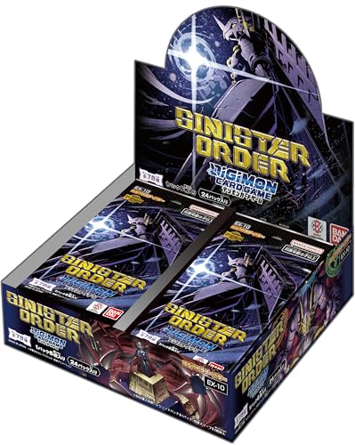 BANDAI Digimon Card Game Extra Booster SINISTER ORDER EX-10 (Box) Pack of 24