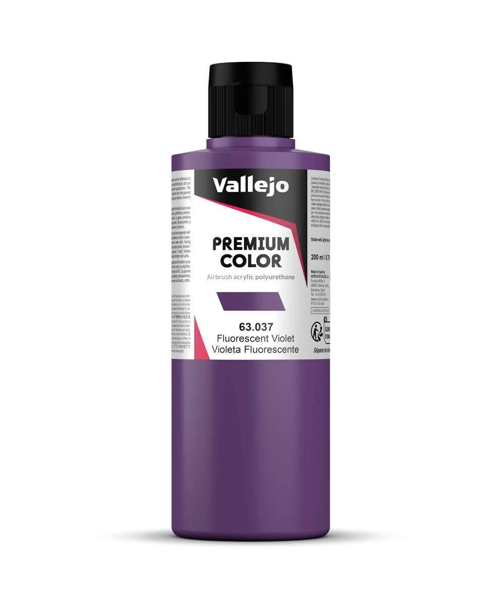 Vallejo AV Premium Color, 200ml, Fluorescent Violet, Model paint, VAL63037
