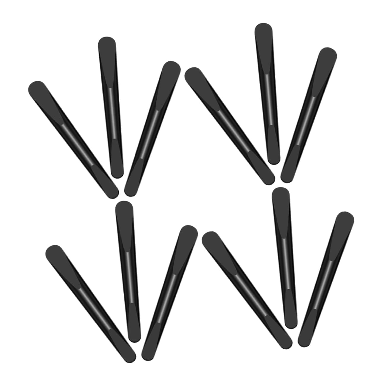 SOESFOUFU Multi-use Plastic Makeup Spatulas 50pcs Bulk Set Reusable Foundation Mixing Tools Portable Cosmetic Stirring Spatulas