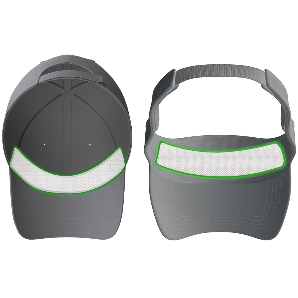 Hat & Cap Sweat Guard Liner - Thin Visor Sweatband Patented SweatLock Technology | Made in The USA (12) Black