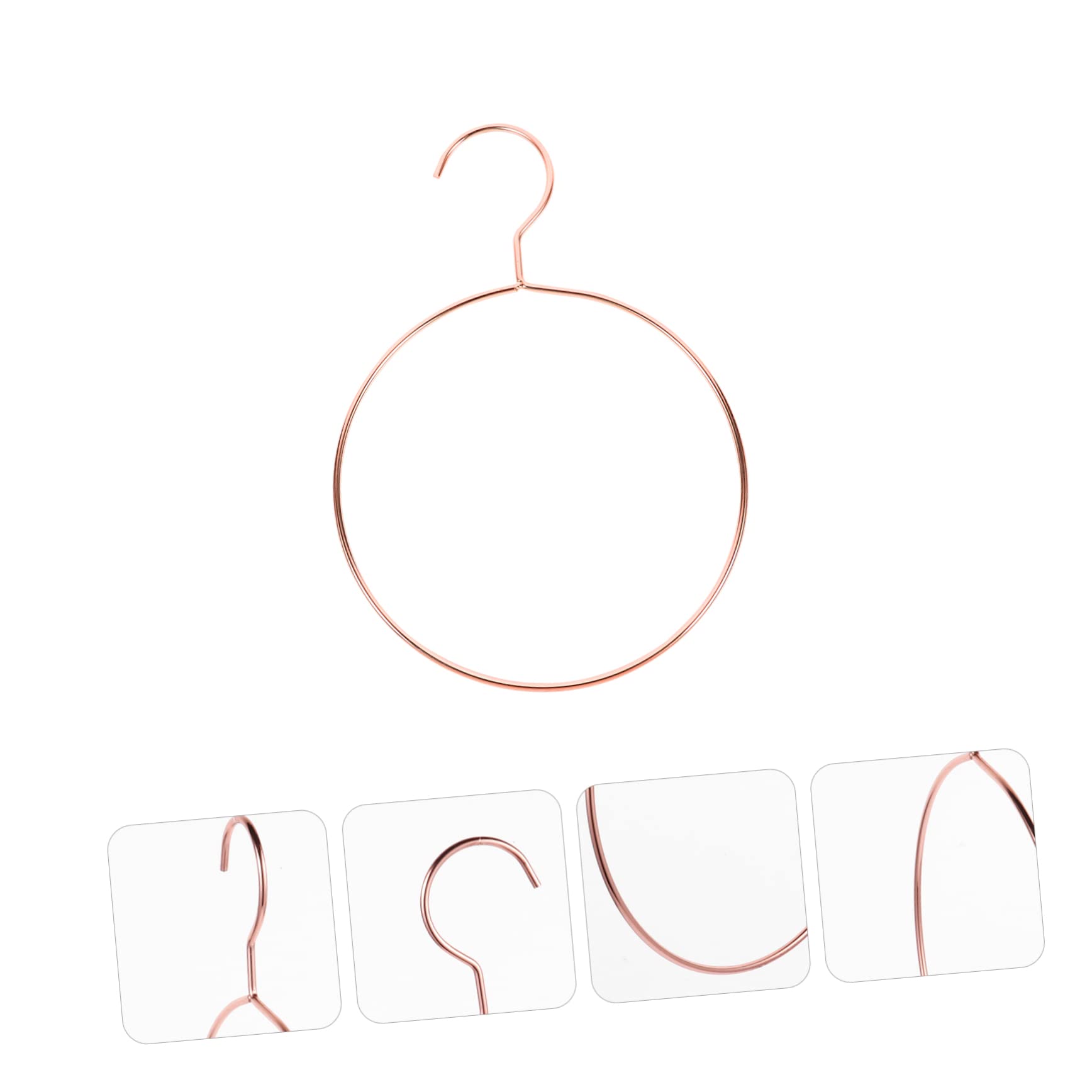 DECHOUS Fashionable Scarf and Tie Storage Rack Stainless Steel Hanger for Home Organization Space Saving Design for Belts and Accessories Finish