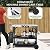 GOFLAME 3-Shelf Outdoor Grill Dining Cart, Movable Food Prep Cart Table with Adjustable Shelf, Stainless Steel Table Top, Kitchen Cart Island Table on 2 Wheels, Heavy Duty BBQ Flattop Worktable