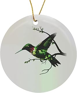 Circle Porcelain Ornament - Hummingbird Highway I Jr Hummingbirds