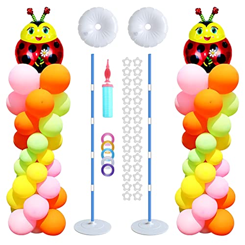 2 Set Thicken Balloon Column Stand Kit Balloon Stands For Floor Balloon Tower Decorations For Wedding Baby Shower Graduation Birthday Party #TOP18