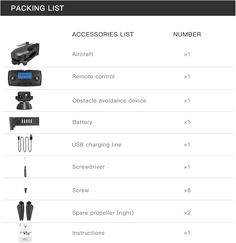 Miniatura 7 de Drone cámara Drone con cardán de 3 ejes profesional 4K HD GPS WiFi FPV RC Quadcopter remoto una tecla despegaraterrizar (color  MAX-1B Tamaño 1)