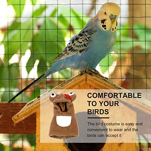 ULTECHNOVO Sapo Animal de Estimação Pássaro Com Capuz Roupas de Inverno Natal Papagaio Sapo Traje Ma