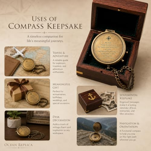 Brújula elegant para aniversario - regalo romántico miniatura 2