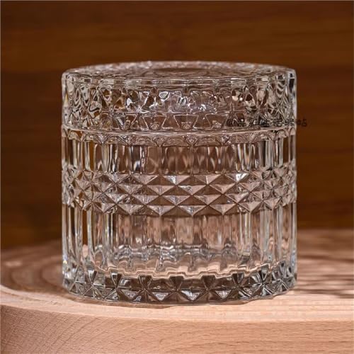 Tarro de vidrio transparente para joyería y adornos del hogar 6