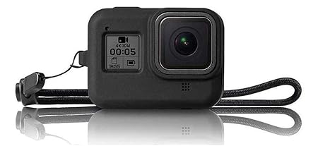 M.G.R.J Silicone Case Cover for GoPro Hero 8 Action Camera - Black