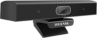 iTOPVIS 3-in-1 Full HD 1080P Conference Webcam with Microphone and Speaker, Wide Angle USB Video Conference Camera for Mac, PC, Laptop, Desktop(NV-VA101)