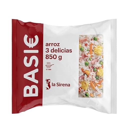La Sirena BASIC Arroz 3 Delicias, 850g (Congelado)