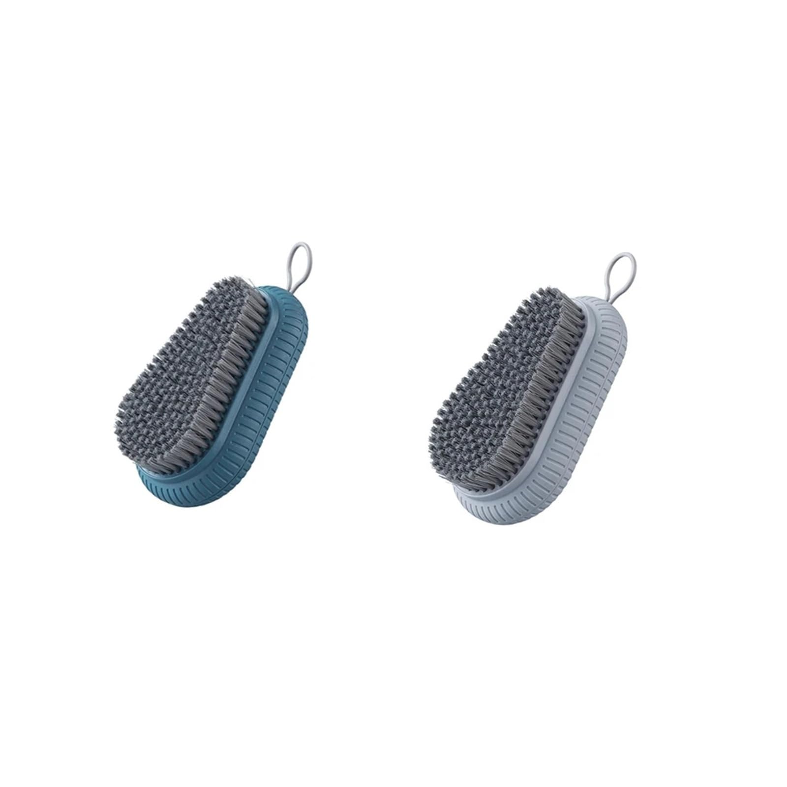 Brosse à poils souples outil de nettoyage multifonctionnel rose