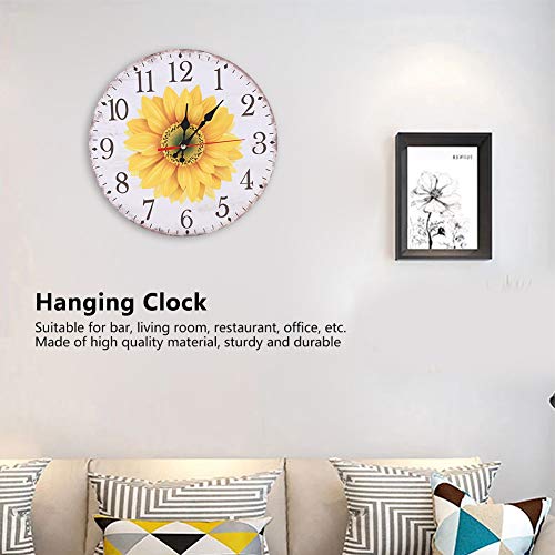 Horloge Murale Tournesol 30 cm de Salon Grand Cadran - 5