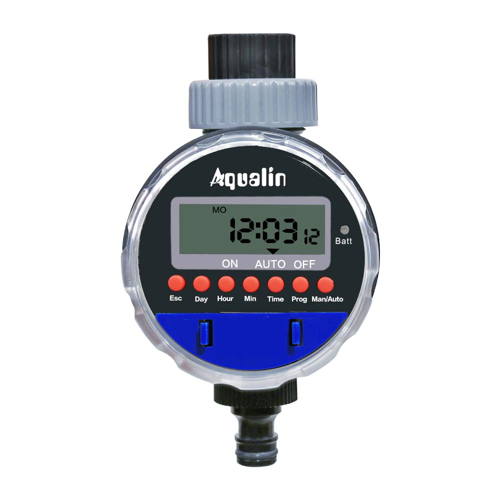Electronic Water Timer Garden Irrigation System Controller Watering Computer Waterproof, Blue…