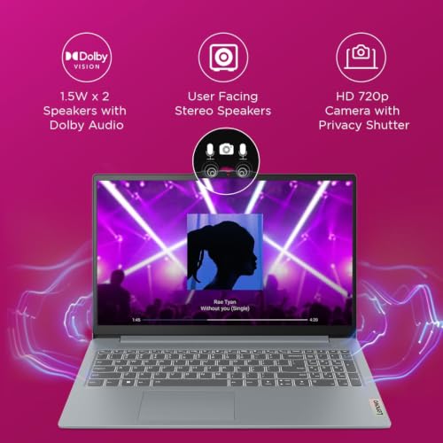 Image of Lenovo IdeaPad Slim 3 Ryzen 3 30 15.6 inch (39.6cm) FHD Thin and Light Laptop (8GB RAM /512GB SSD /AMD Radeon 610M Graphics /Windows 11 /Office 2024 /Grey /1.6Kg), 82XQ01VYIN