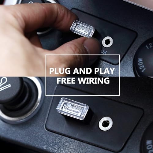 Kit 7 Piezas Luz LED Interior Auto USB Multicolor miniatura 5